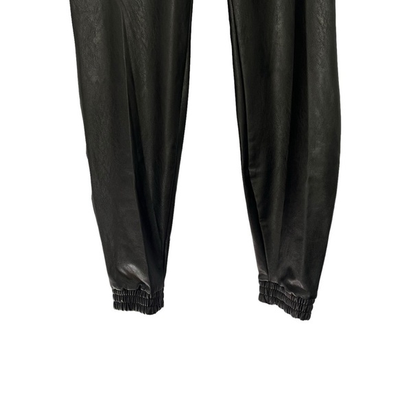 Spanx Leather Like Jogger Black Size L NEW - Picture 10 of 15